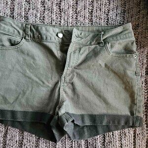 green shorts